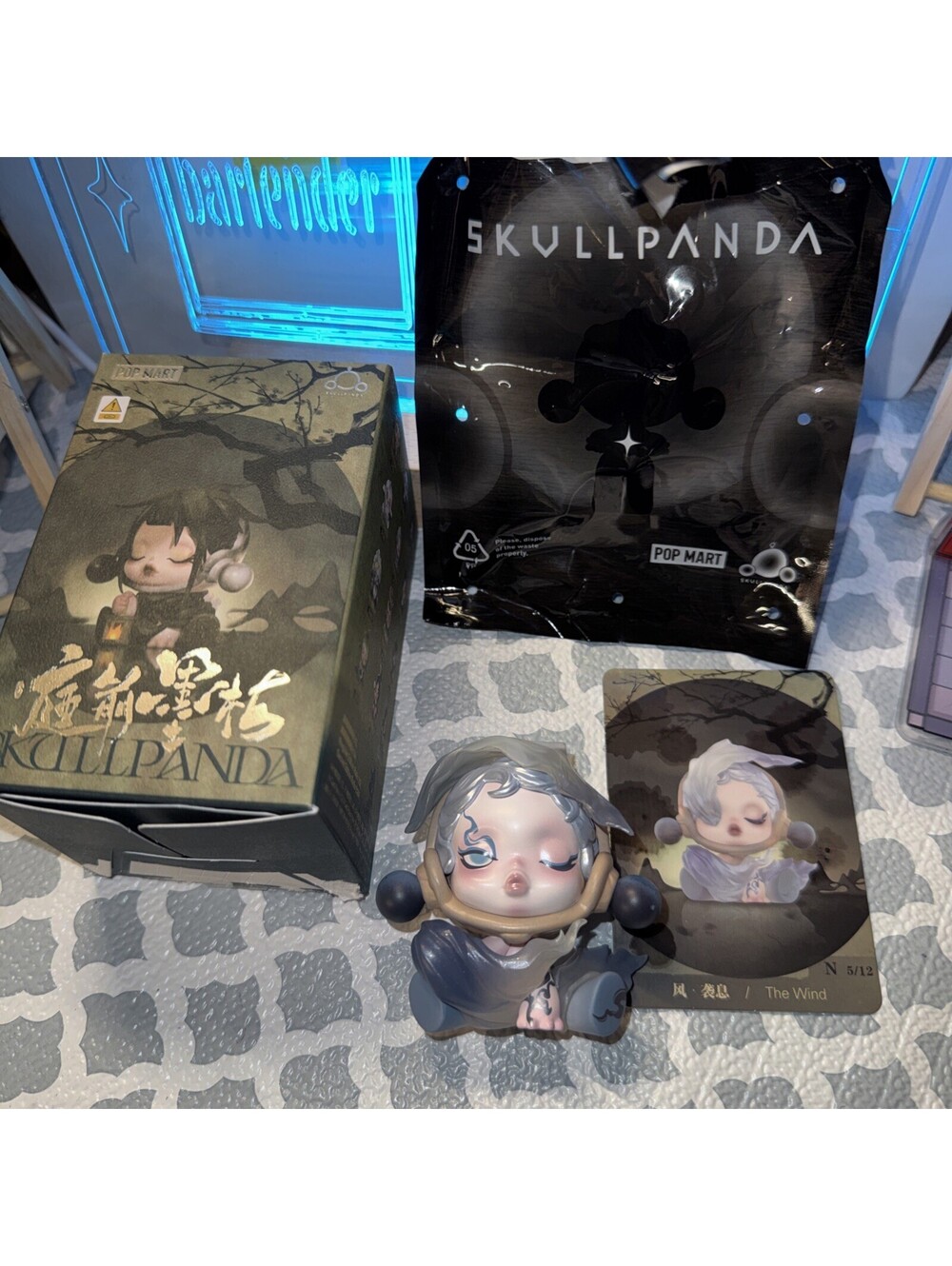 SKULLPANDA The Ink Plum Blossom Series Confirmed The Wind Figure